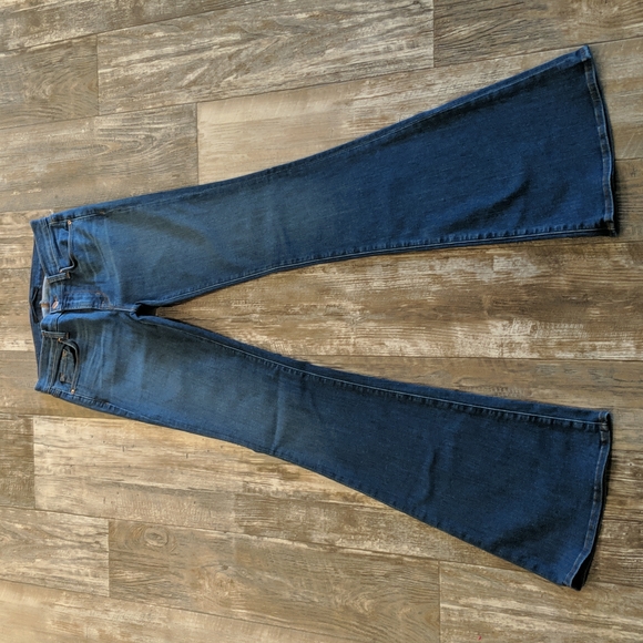 J BRAND Martini Flare jeans cut#15321 Pacifica wash stretch denim 27x36.5L TALL - Picture 5 of 15